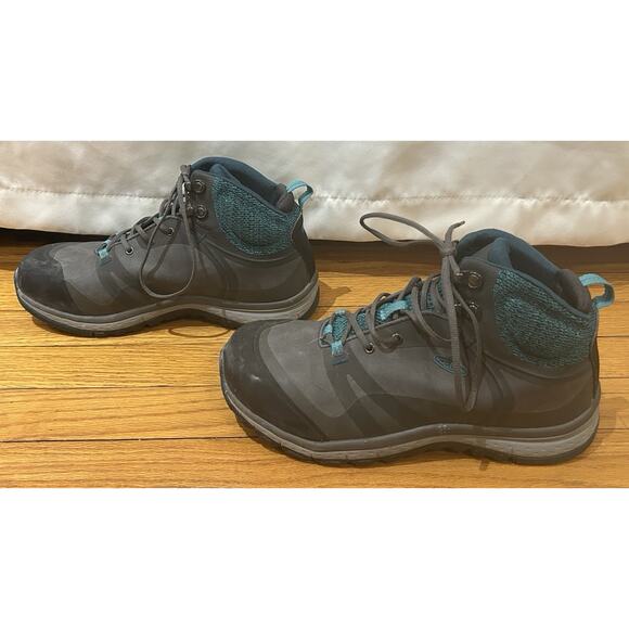 KEEN Women's Size 8.5W Gray & Teal Hiking Boots - Picture 5 of 7